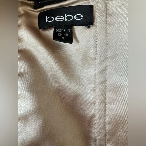 Bebe Black Strapless Embellished Cocktail Dress - Picture 3 of 3